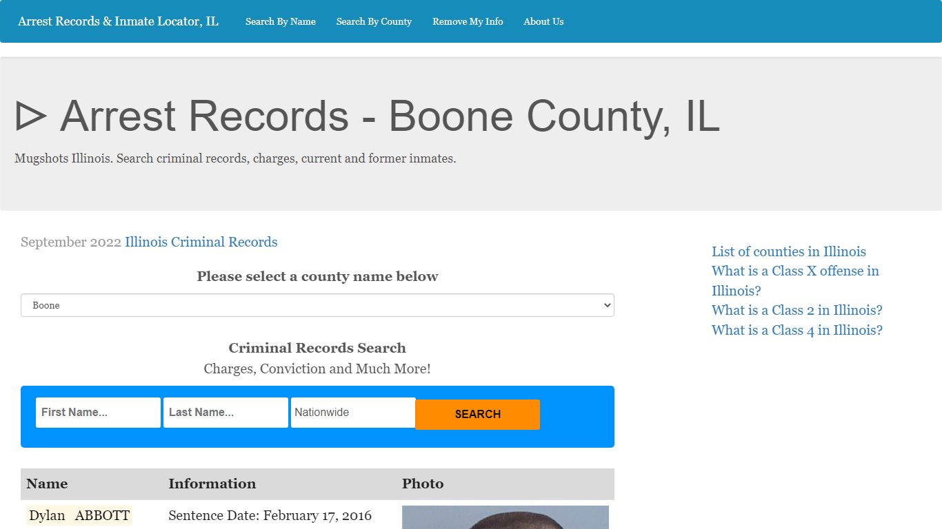 ᐅ Arrest Records - Boone County, IL - Illinois Prison Talk